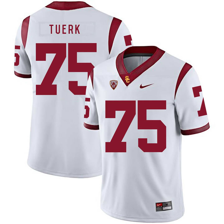 USC Trojans 75 Max Tuerk White College Football Jersey Dzhi,We sell and wholesale USC Trojans 75 Max Tuerk White College Football Jersey Dzhi on line form chian!